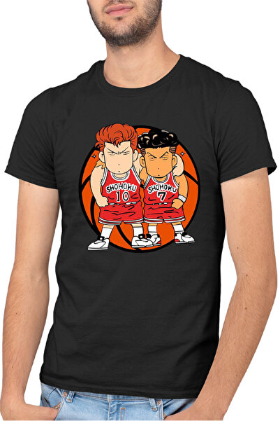 OEM Tricou barbati Slam Dunk Sakuragi Rukawa Anime