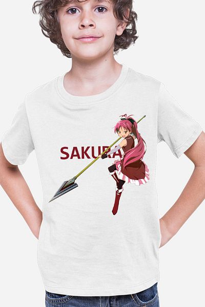 OEM Tricou copii Madoka Magica Sakura Polearm Energic Fire