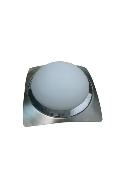 Spot Lampă de tavan pătrată Sate mare 2x60W E27 sticlă-metal