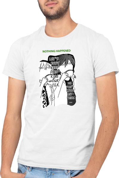 OEM Tricou barbati Oresama Teacher Kurosaki Saeki Takaomi Tea Nothing