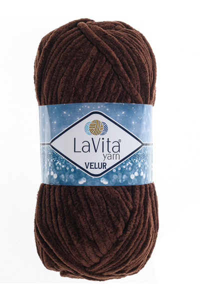 LaVita Yarn Fir de tricotat manual din catifea Velur 100% poliester 100gr (72...