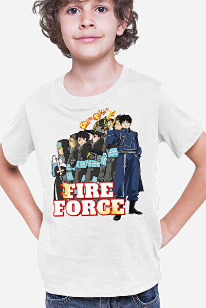 OEM Tricou copii Fire Force Kusakabe Pompieri Desene Anime
