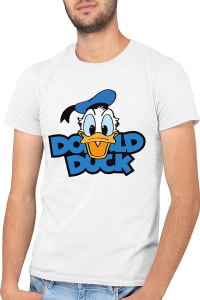 OEM Donald Duck Happy Smile Cartoon Children Men's T-shirt