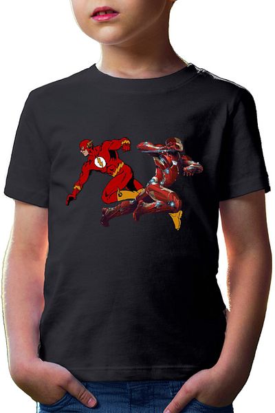 OEM Tricou copii Flash Ironman Jump Speed Power Fast Arrowverse