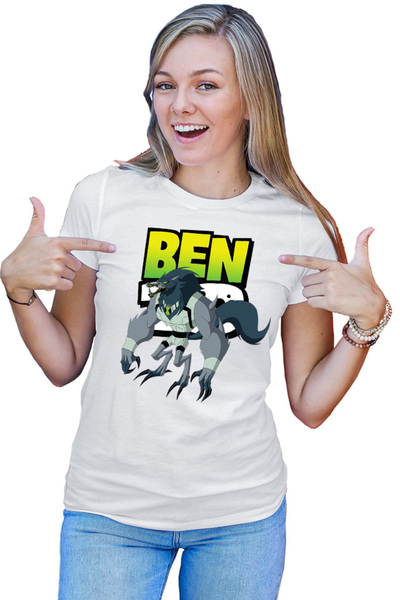 OEM Tricou Femei Ben10 Wolf Logo Cartoon Alien