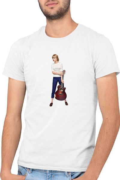 OEM Men's T-shirt Taylor Swift Guitar Musical Model Roles Popular