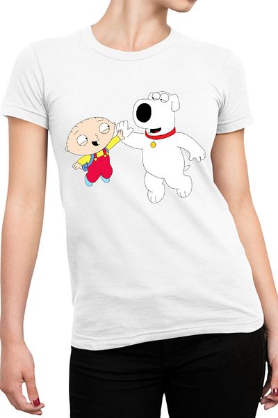 OEM Tricou Femei Family Guy Dog Best Friend Hi5 Animation Cartoons