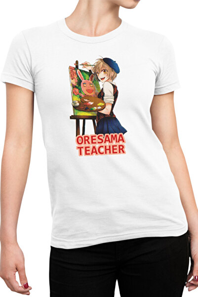 OEM Γυναικείο T-shirt Oresama Teacher Mafuyu Art Painting Usagi Mask