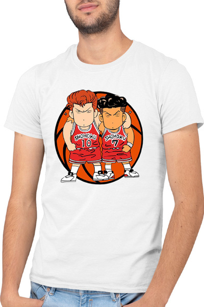 OEM Tricou barbati Slam Dunk Sakuragi Rukawa Anime