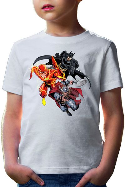 OEM Tricou copii Flash Batman Thor Multiverse Super Powers Fight Toys