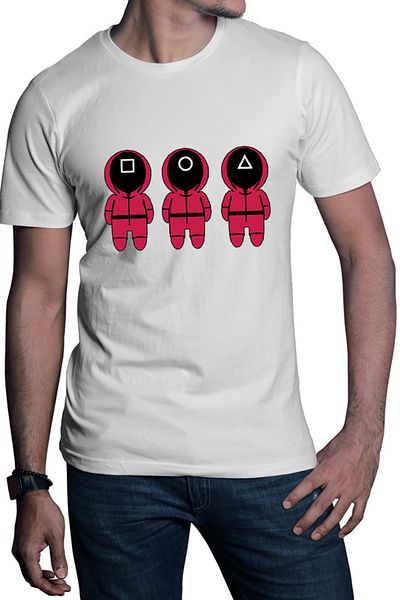 OEM Men's T-shirt Squid Game Projector Rules Harsh Protective