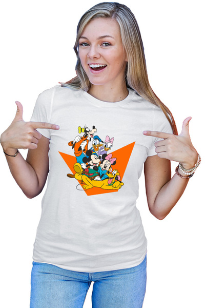OEM Tricou Femei Mickey Mouse Friends Gooffy Minnie Lucy Donald Duck