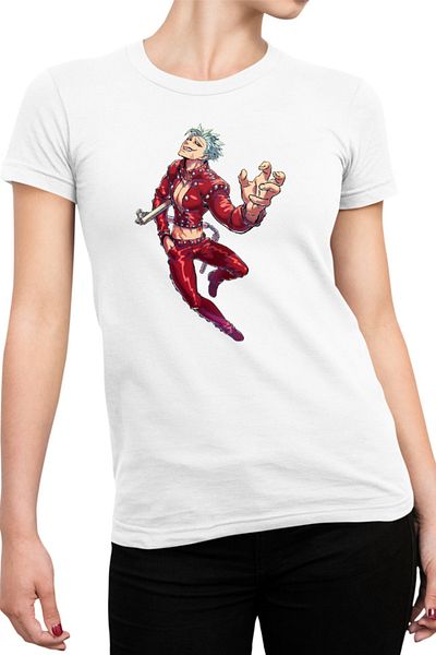 OEM Tricou Femei Seven Deadly Sins Ban Anime Weapon Genki