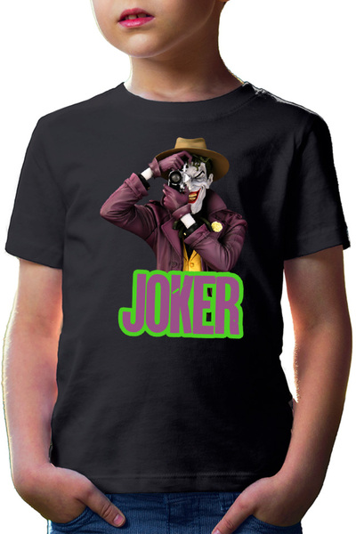 OEM Tricou copii Joker Photo DC Superhero Supervillian Psychological