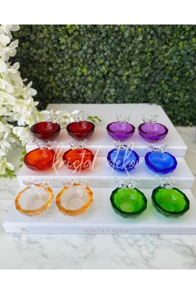 KRİSTAL DÜNYASI KUŞLU 2'Lİ LOKUMLUK