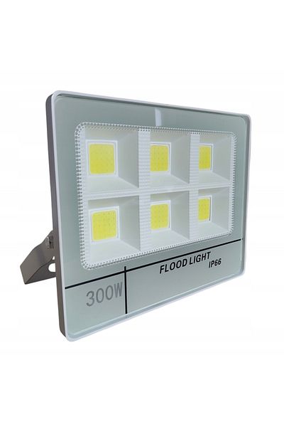 Azaris LAMPA HALOGEN LED 300W RELFEKTOR BUDOWLANY OGORODOWY MAGAZYNOWY WHITE NEW
