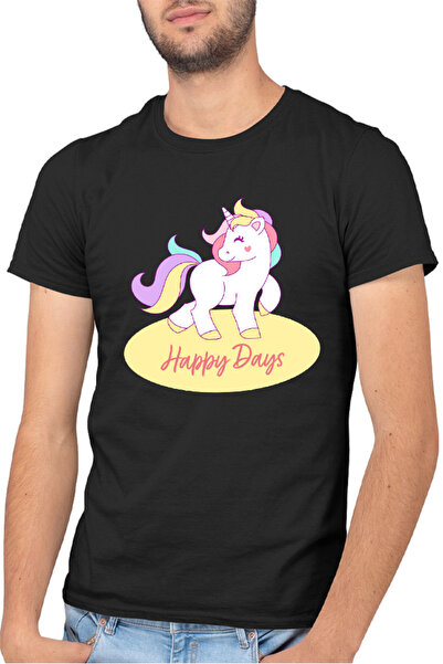 OEM Tricou barbati Unicorn Squad Happy Days Magic Universe