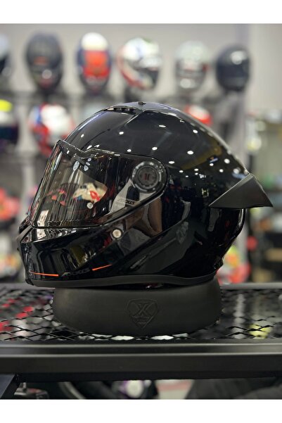 AXXIS FENIX GLOSS BLACK SİYAH VİZÖRLÜ (+1 ŞEFFAF VİZÖR)