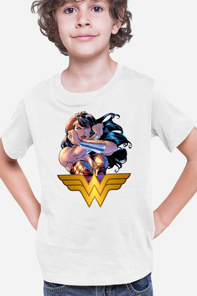 OEM Tricou copii Wonder Woman Fight Book Cartoons Animation