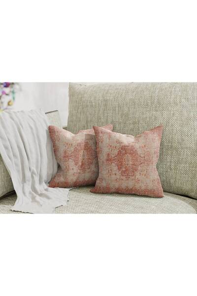 TURKISHRUG KINGDOM وسادة مزخرفة ذات ملمس عرقي ملون