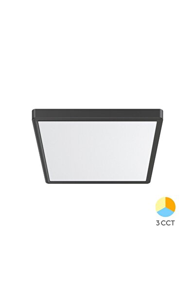 Braytron Plafoniera LED 26W 3in1 IP40 Negru Jade SQR SLR