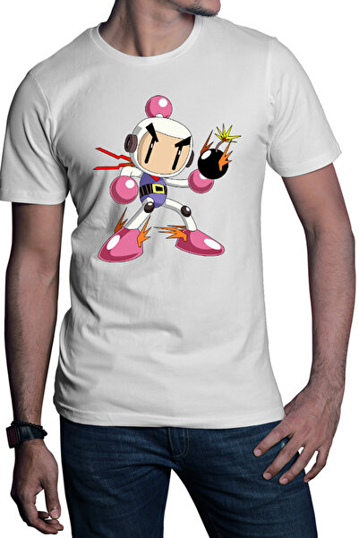 OEM Ανδρικό T-shirt Bomberman Anime Manga Cosplay