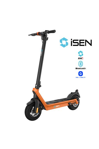 isen Trotinetă electrică pliabilă X9 Plus 2025 Portocaliu, APP, BT, 850W, autonomie maximă 65km, până la 40 km/h