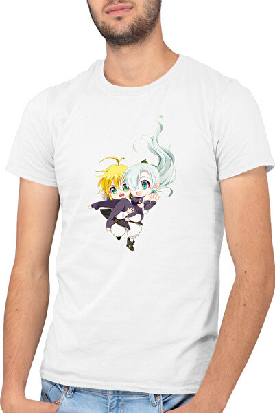OEM Tricou barbati Seven Deadly Sins Chibi Elizabeth Fantasy Anime
