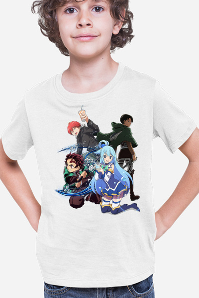 OEM Παιδικό μπλουζάκι Assassination Classroom Karma AOT Levi Kimetsu no Yaiba