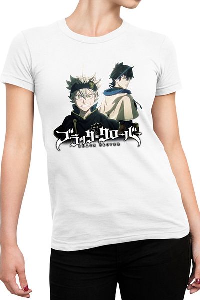OEM Tricou Femei Black Clover Asta Yuno Logo Adventure Drama