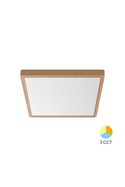 Braytron Plafoniera LED 26 W 3in1 IP40 Lemn Jade SQR SLR