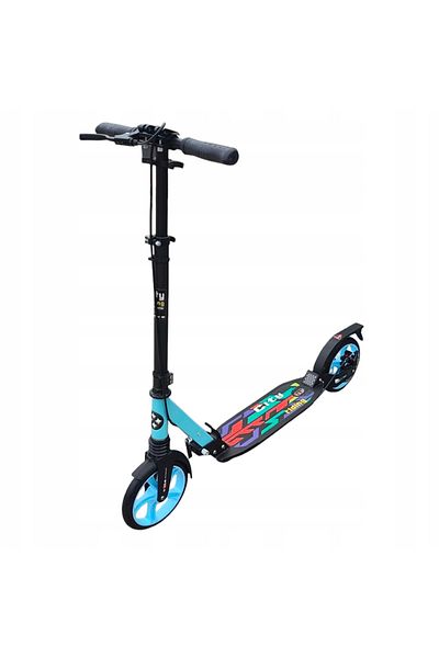 3 HULAJNOGA DUŻE KOŁA ALUMINIUM MASYWNA SCOOTER TARCZOWA AMORTYZATORY 100KG