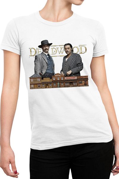 OEM Tricou Femei Deadwood Western Cowboy Gentleman