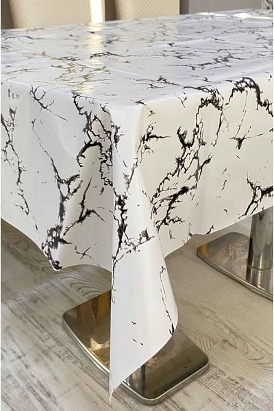 Rona Home Pvc Non-Slip Fiber Based Erasable Table Cloth Waterproof Oilcloth Table Cloth All Types