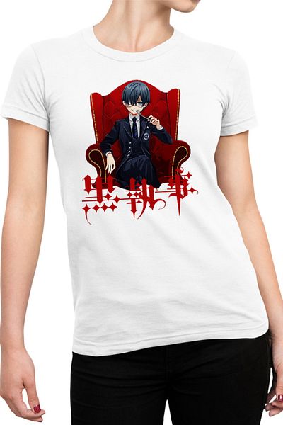 OEM Tricou Femei Black Butler Ciel Family Manga Otaku