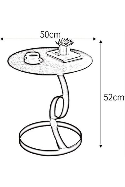 Türkiye Side End Table, Lightweight Portable Nordic Coffee Table, Easy to Assemble, for Small Spa