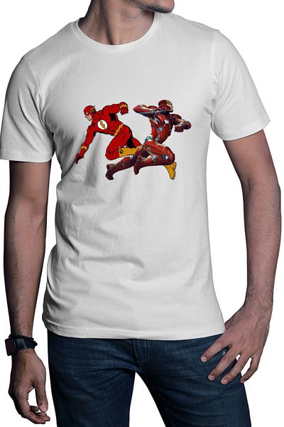 OEM Tricou barbati Flash Ironman Jump Speed Power Fast Arrowverse