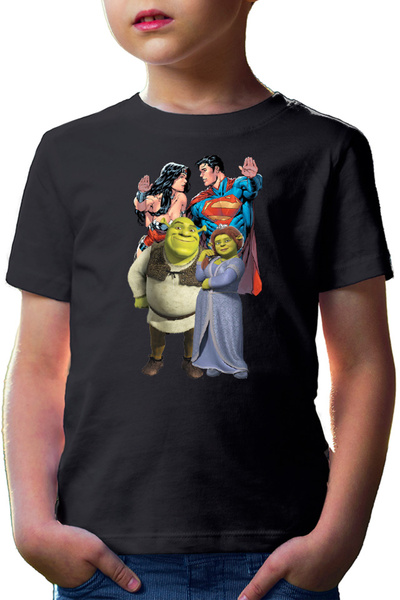 OEM Tricou copii Shrek Princess Fiona Ogre Medieval Superman Wonderwoman