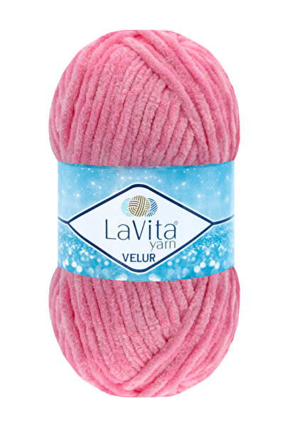 LaVita Yarn Βελούδινο νήμα πλεξίματος στο χέρι 100% Πολυεστέρας 100γρ (4017 Ρ...