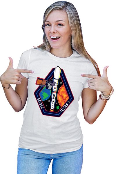 OEM Tricou Femei NASA Flacon Sun Mission Voyager Curiosity Discovery