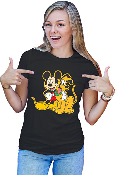 OEM Tricou Femei Mickey Mouse Pluto Dog Best Friend Walt Disney