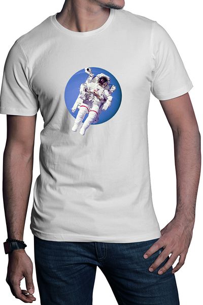 OEM Men's NASA Astronaut Neptune Gas Planet Sky Voyager T-shirt