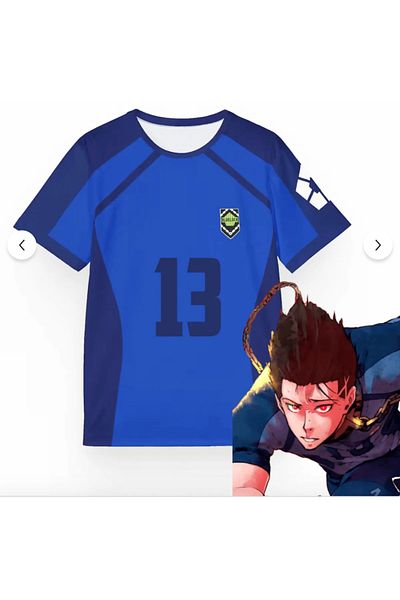DENOKMODA Blue Lock Blue Barou 13 Unisex Jersey