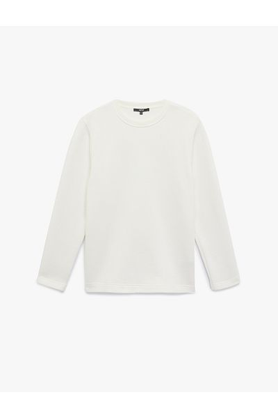 Koton Long Sleeve Cotton Crew Neck Basic Sweatshirt