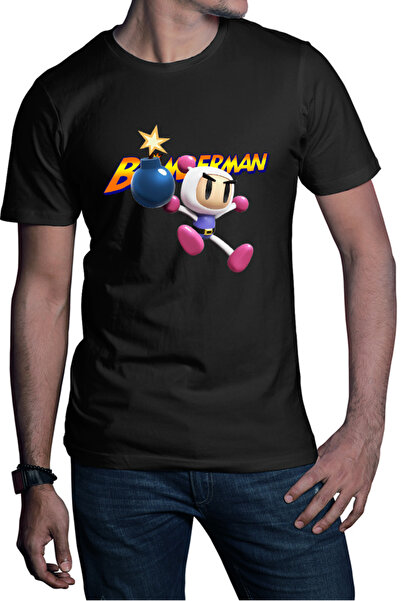 OEM Tricou barbati Bomberman Logo Jump Multiplayer Action Timer