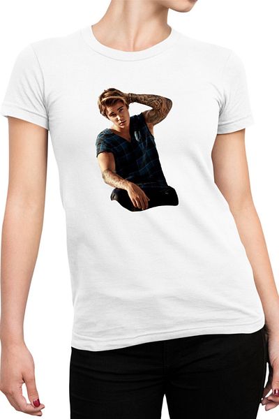 OEM Tricou Femei Justin Bieber Tattoo Boyfriend My World