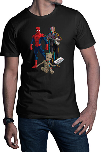 OEM Men's T-shirt Spiderman Music Star Trek Baby Groot