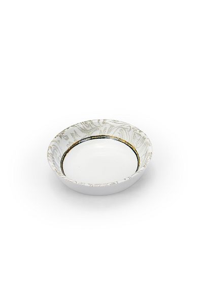 Edessa Elana 10.5cm Round Ceramic Snack Bowl, White