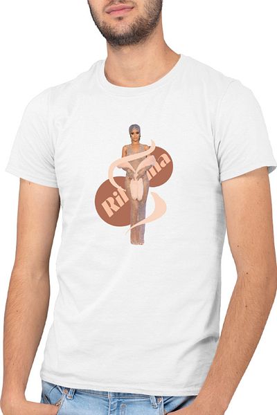 OEM Men's T-shirt Rihanna Style Artist Love Umbrella Popular