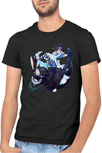 OEM Ανδρικό T-shirt Black Butler Sebastian Wonderland Dream